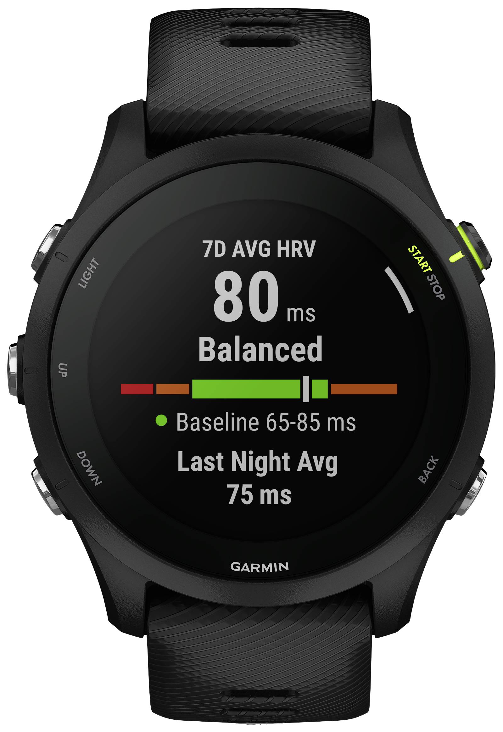 Garmin Forerunner® 255 Music Fitness-Tracker 45.6 mm Schwarz