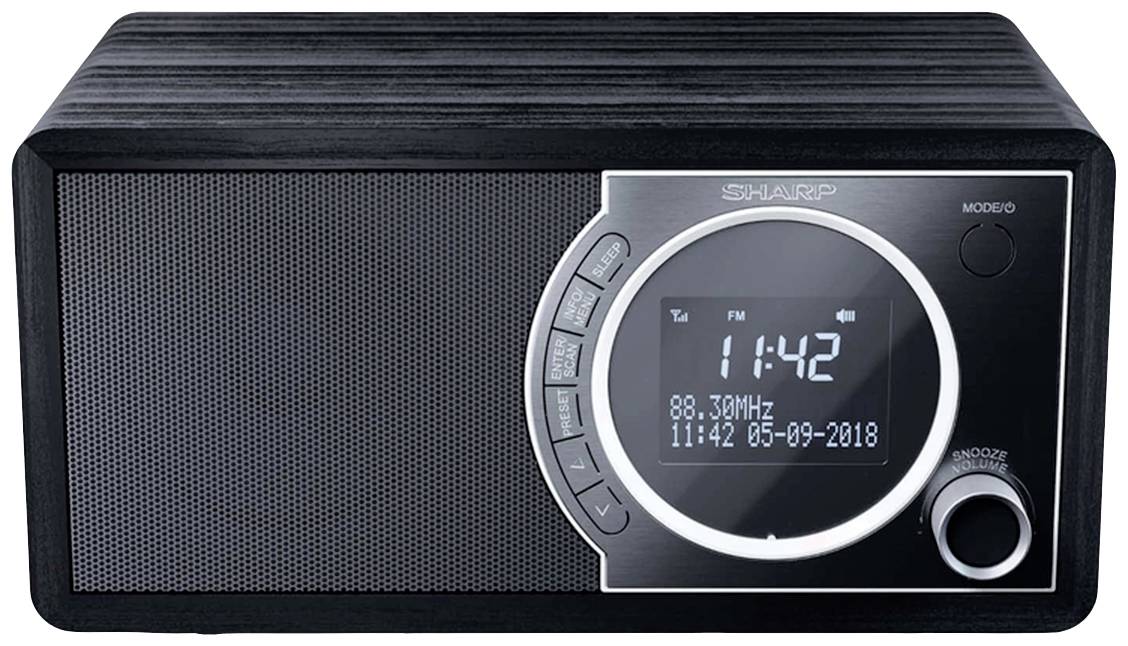 Sharp DR-450 Tischradio DAB+, DAB, FM Bluetooth® Schwarz
