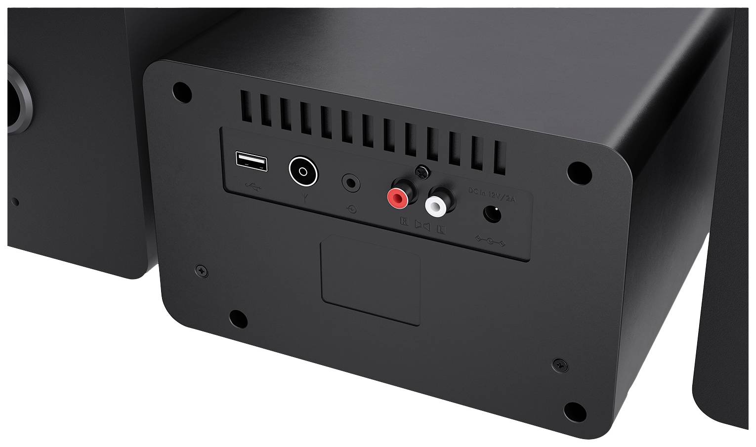 Sharp XL-B520D Stereoanlage AUX, Bluetooth®, DAB+, USB, Inkl. Fernbedienung 40W Schwarz