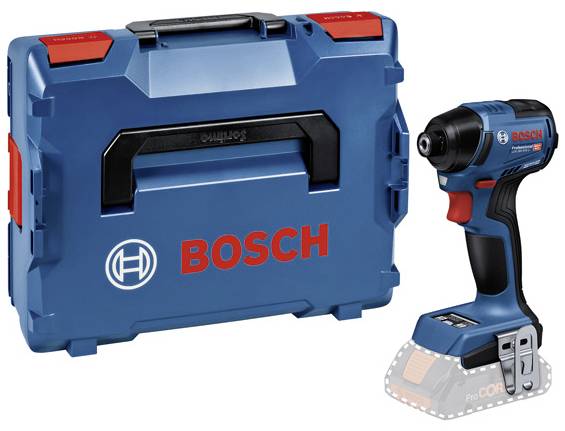 Ein blauer Bosch-Akkubohrschrauber neben einem passenden Werkzeugkoffer. Der Bohrer hat rote Akzente und ist für Heimwerker geeignet.