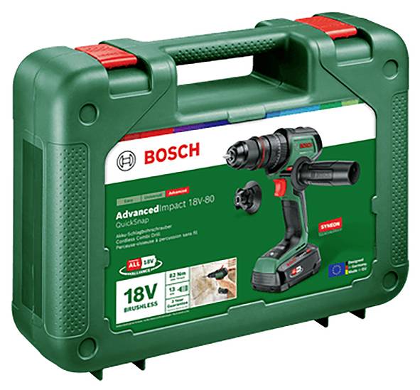Bosch Home and Garden AdvancedImpact 18V-80 QuickSnap -Akku-Schlagbohrmaschine