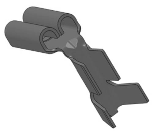 Vogt Verbindungstechnik 3766W.67 FlachsteckhüLse Gewinkelt Steckbreite: 2.80 Mm Steckdicke: 0.80 Mm-image