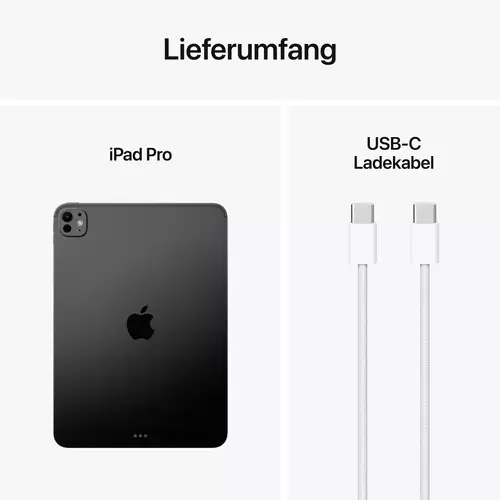 Apple iPad Pro 11 (M4, 2024) WiFi 256 GB Space Black 27.9 cm (11 Zoll) Apple M4 Apple iPad Pro 11 (M4, 2024) WiFi 256 GB Space Black 27.9 cm (11 Zoll) Apple M4