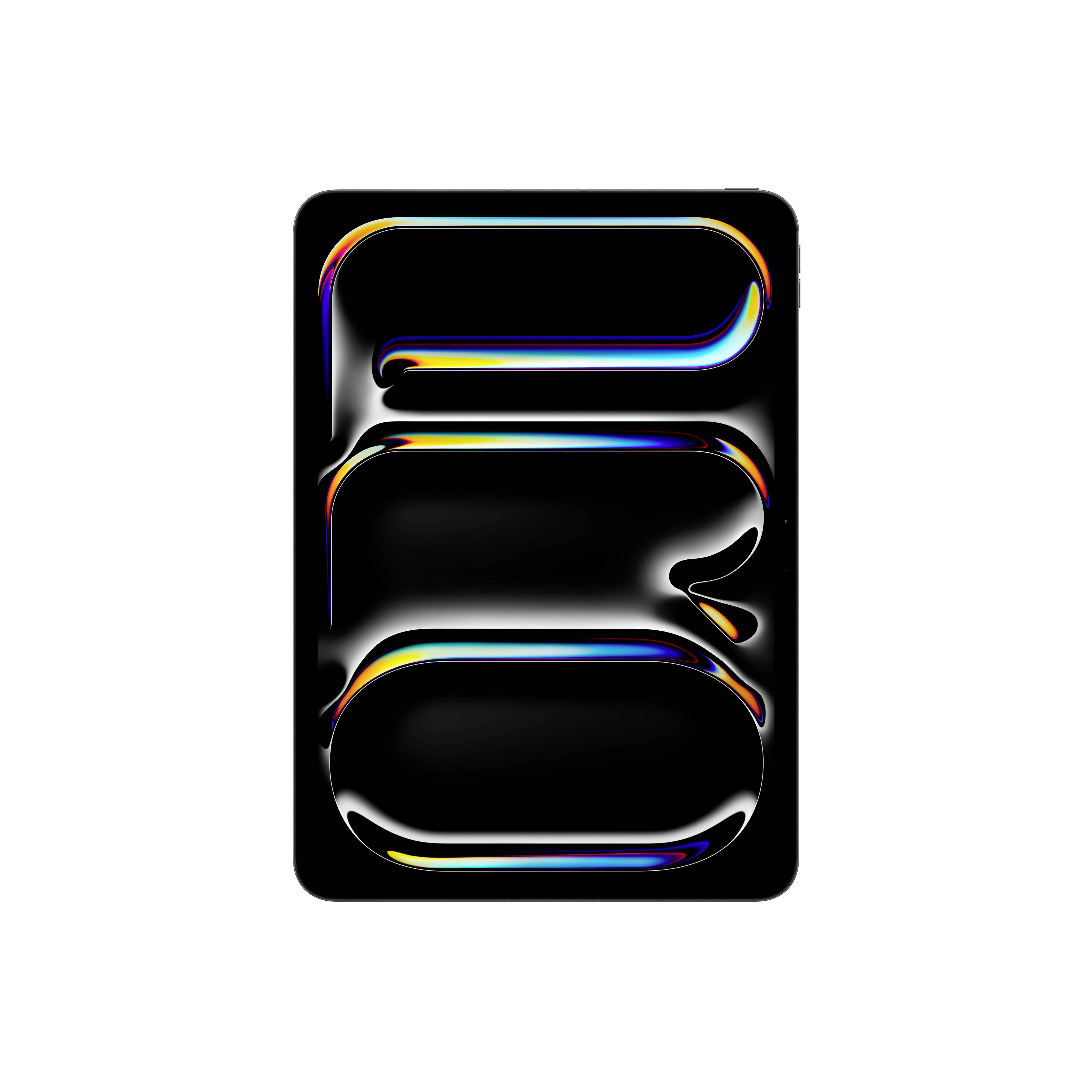 Das Bild zeigt die Zahl '5' auf einem schwarzen Hintergrund, gestaltet mit schimmernden, regenbogenfarbenen Akzenten, die ein futuristisches Design vermitteln.