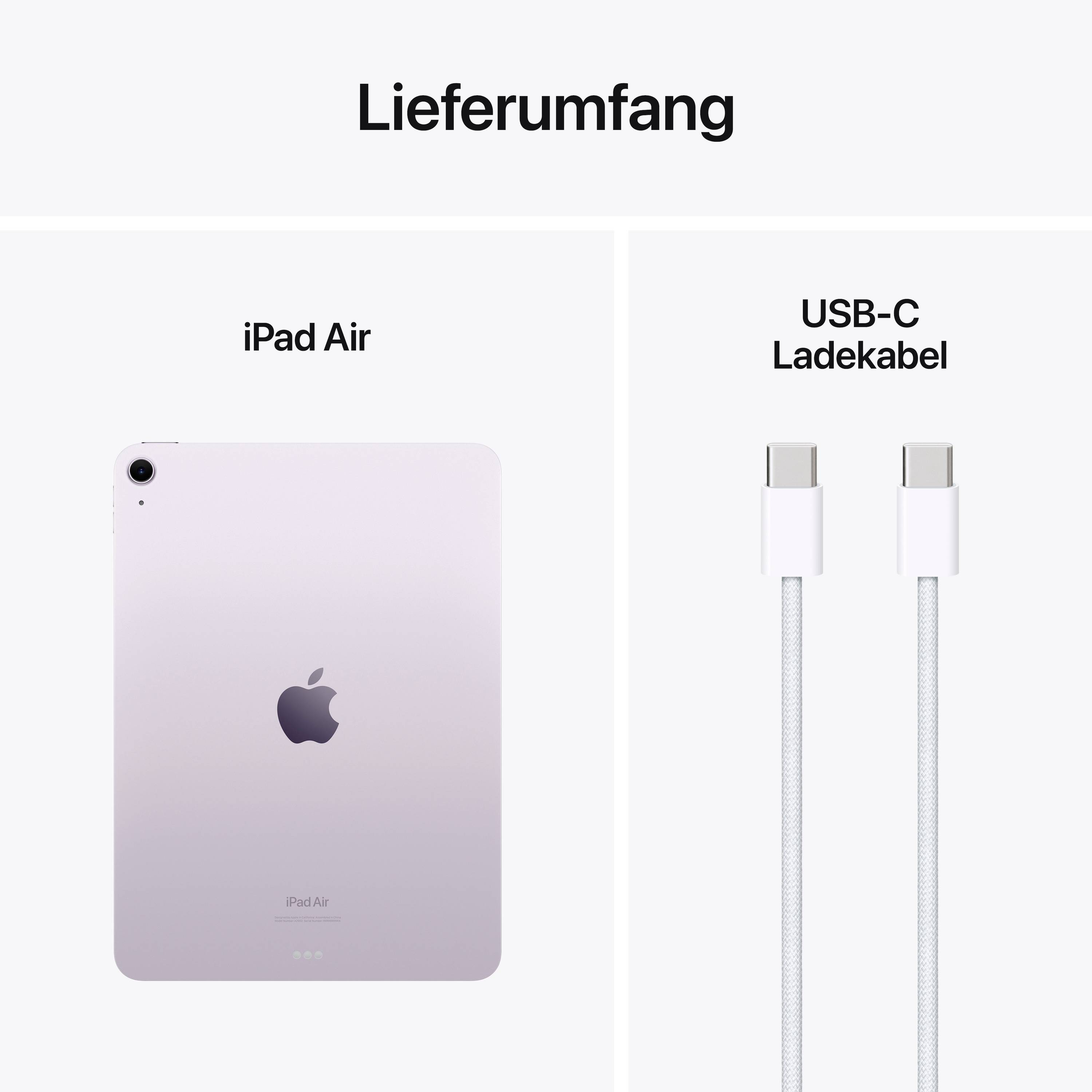 Apple iPad Air 11 (M2, 2024) WiFi 256 GB Violett 27.9 cm (11 Zoll) Apple M2