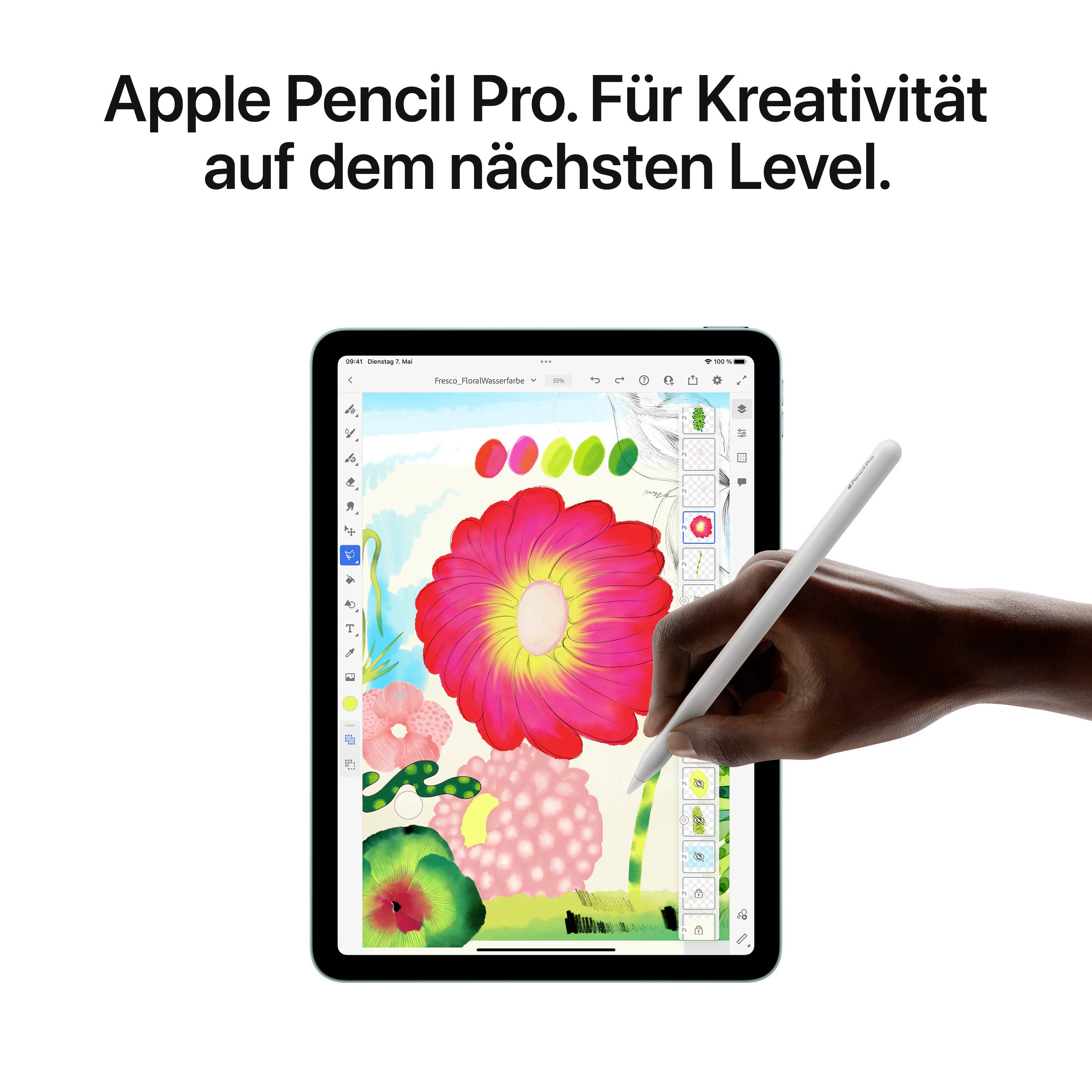 Apple iPad Air 11 (2024) WiFi + Cellular 128 GB Blau 27.9 cm (11 Zoll) Apple M2