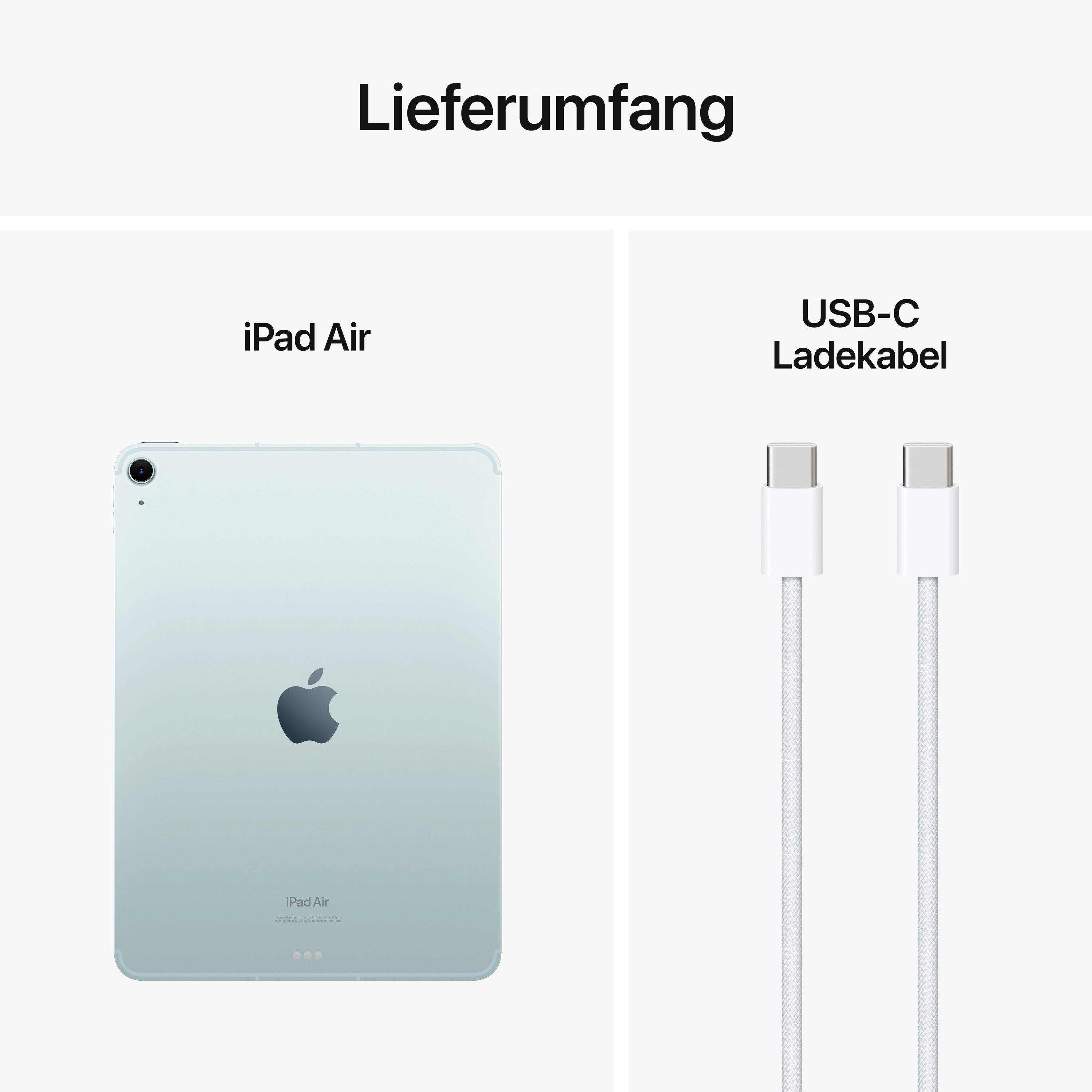 Apple iPad Air 11 (2024) WiFi + Cellular 128 GB Blau 27.9 cm (11 Zoll) Apple M2