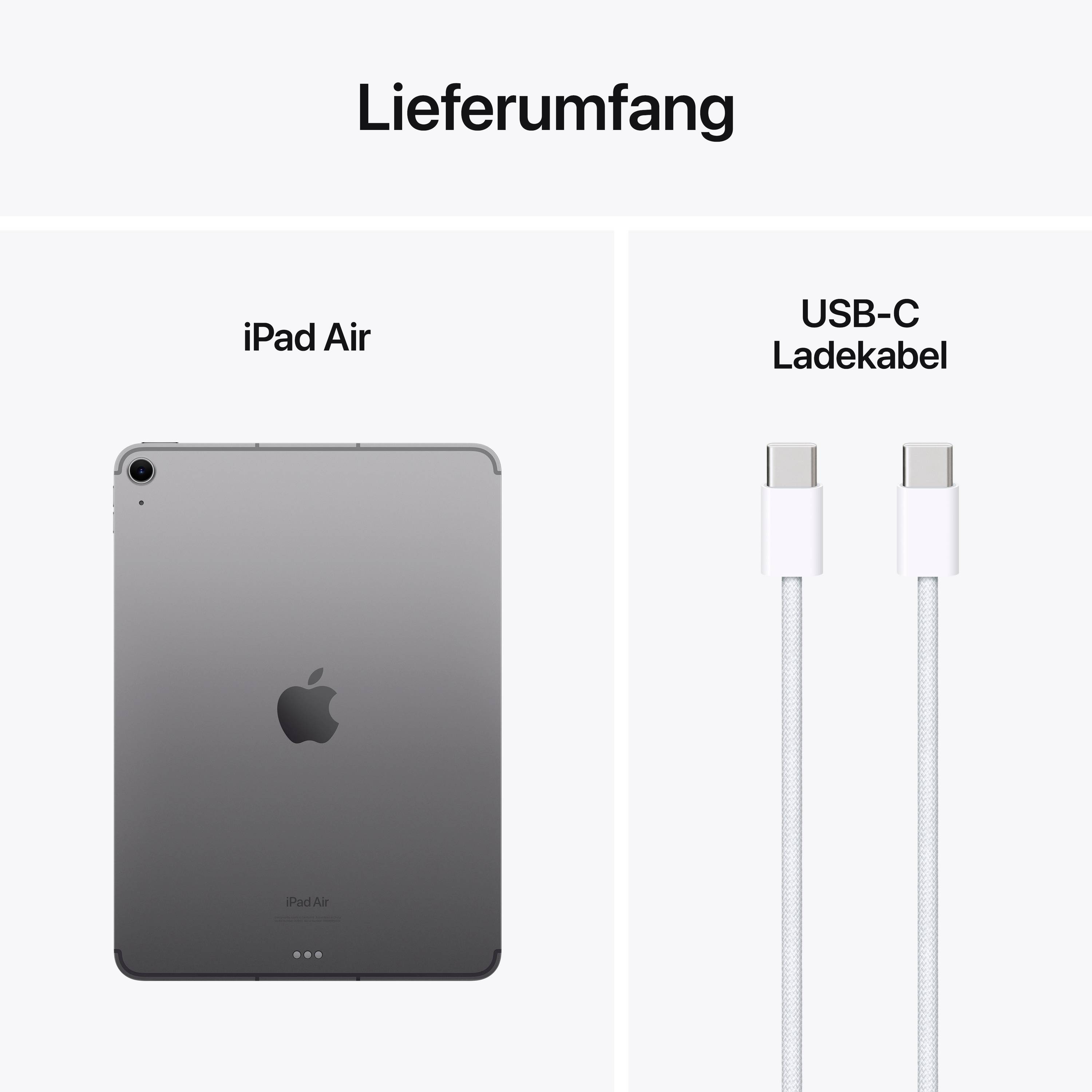 Apple iPad Air 11 (M2, 2024) WiFi + Cellular 1 TB Spacegrau 27.9 cm (11 Zoll) Apple M2