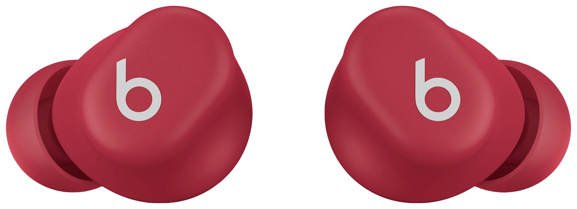 Beats Solo Buds In Ear Headset Bluetooth® Stereo Transparent Red Headset, Ladecase, Lautstärkeregelung