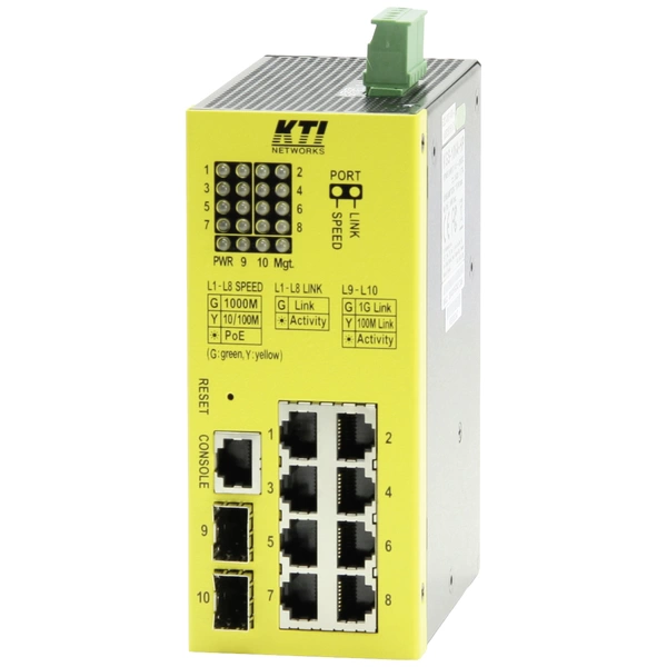 KTI KGS-1064-BP Industrial Ethernet Switch 10 Port 10 / 100 / 1000MBit/s KTI KGS-1064-BP Industrial Ethernet Switch 10 Port 10 / 100 / 1000MBit/s