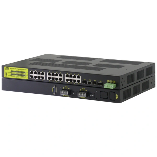 KTI KGS-2461-HP Industrial Ethernet Switch 24 Port 10 / 100 / 1000MBit/s KTI KGS-2461-HP Industrial Ethernet Switch 24 Port 10 / 100 / 1000MBit/s
