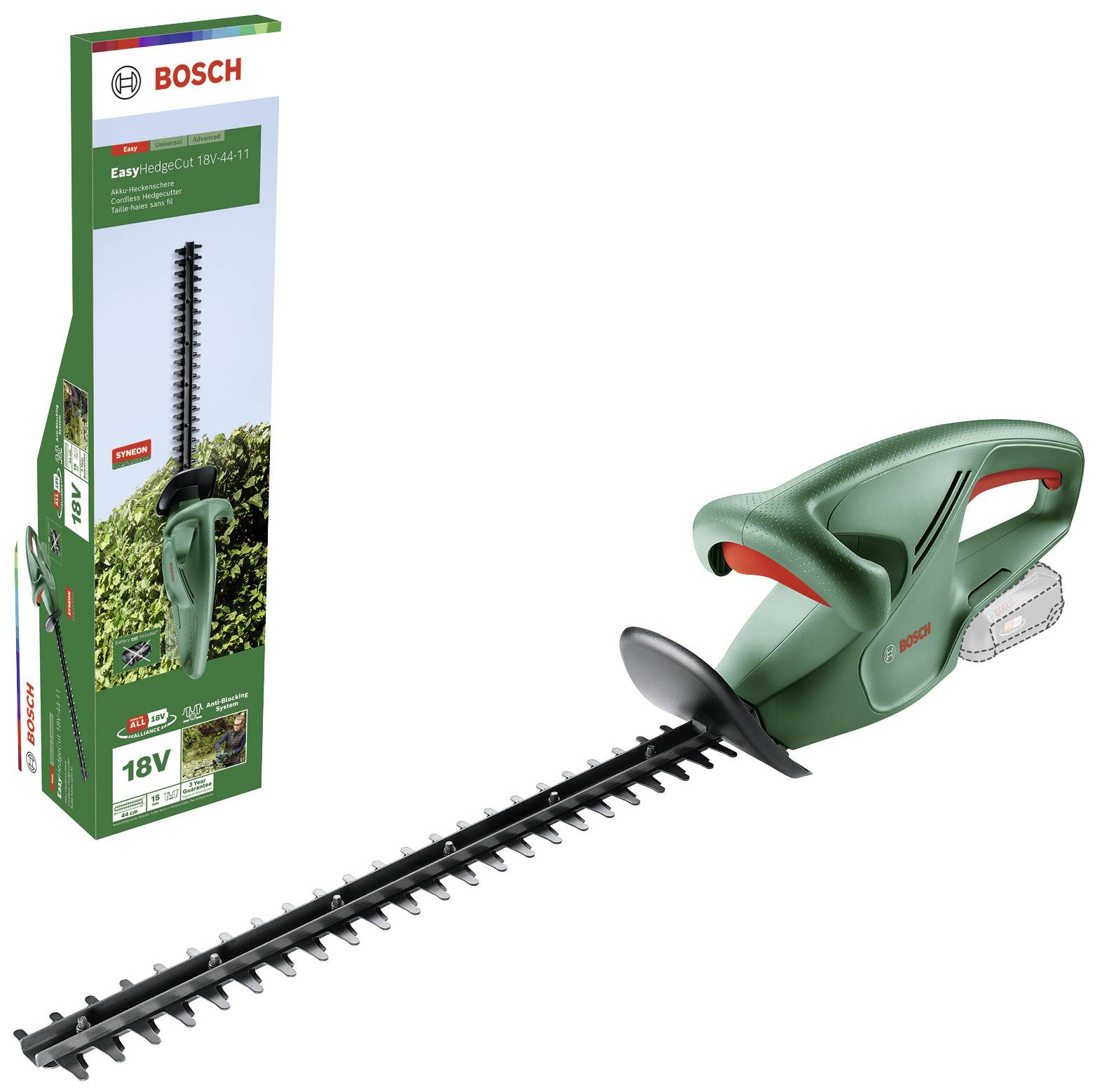 Bosch Home and Garden EasyHedgeCut 18V-44-11 Akku Akku-Heckenschere ohne Akku, ohne Ladegerät Li-Ion