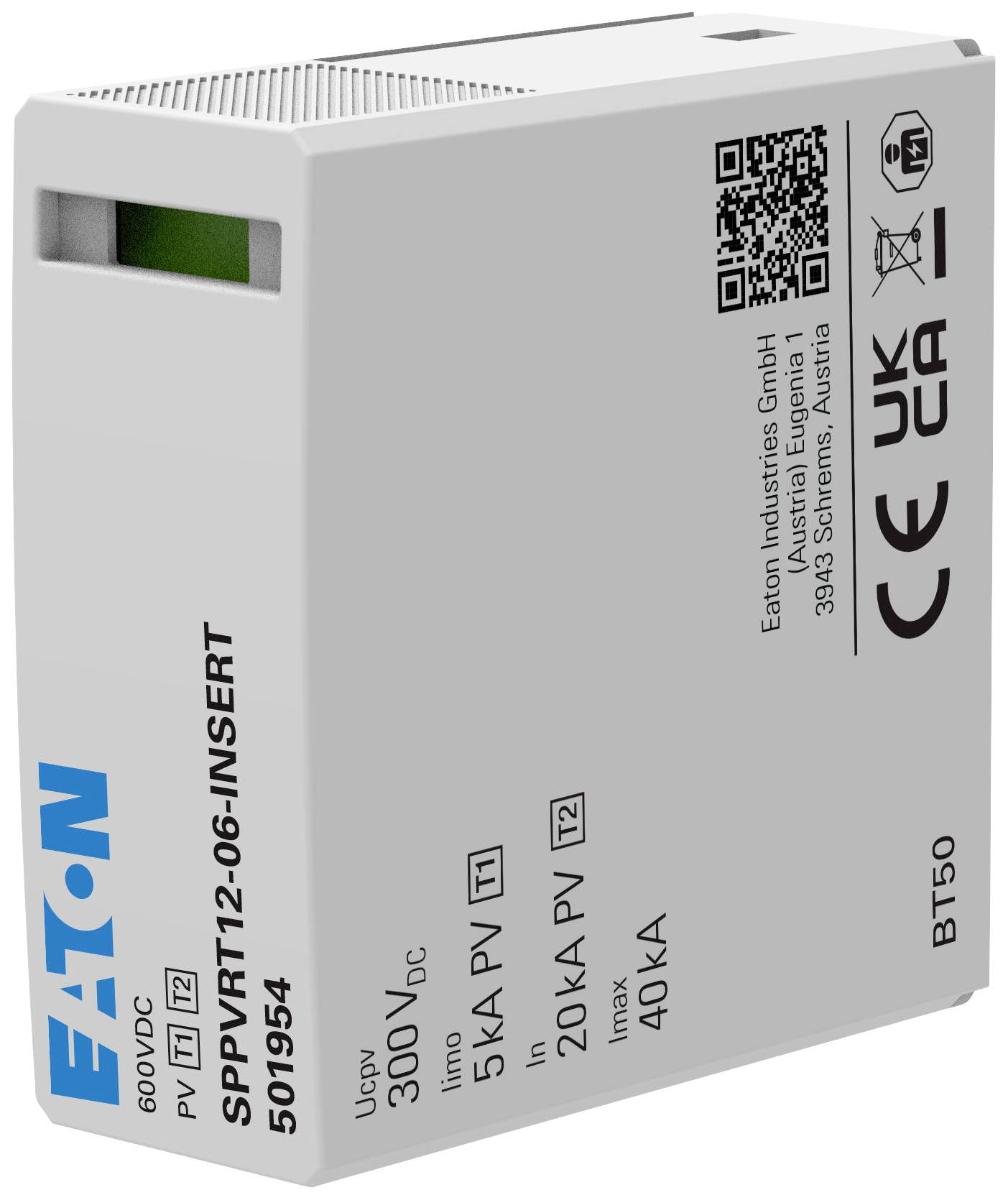 Eaton EP-501954 SPPVRT12-06-INSERT Überspannungsschutz-Modul Überspannungsschutz für: Photovoltaik-Anlage 1St.