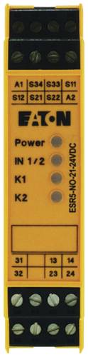Eaton Sicherheitsrelais ESR5-NO-21-24VDC Betriebsspannung: 24 V/DC (B x H x T) 22.5 x 99 x 114.5 mm