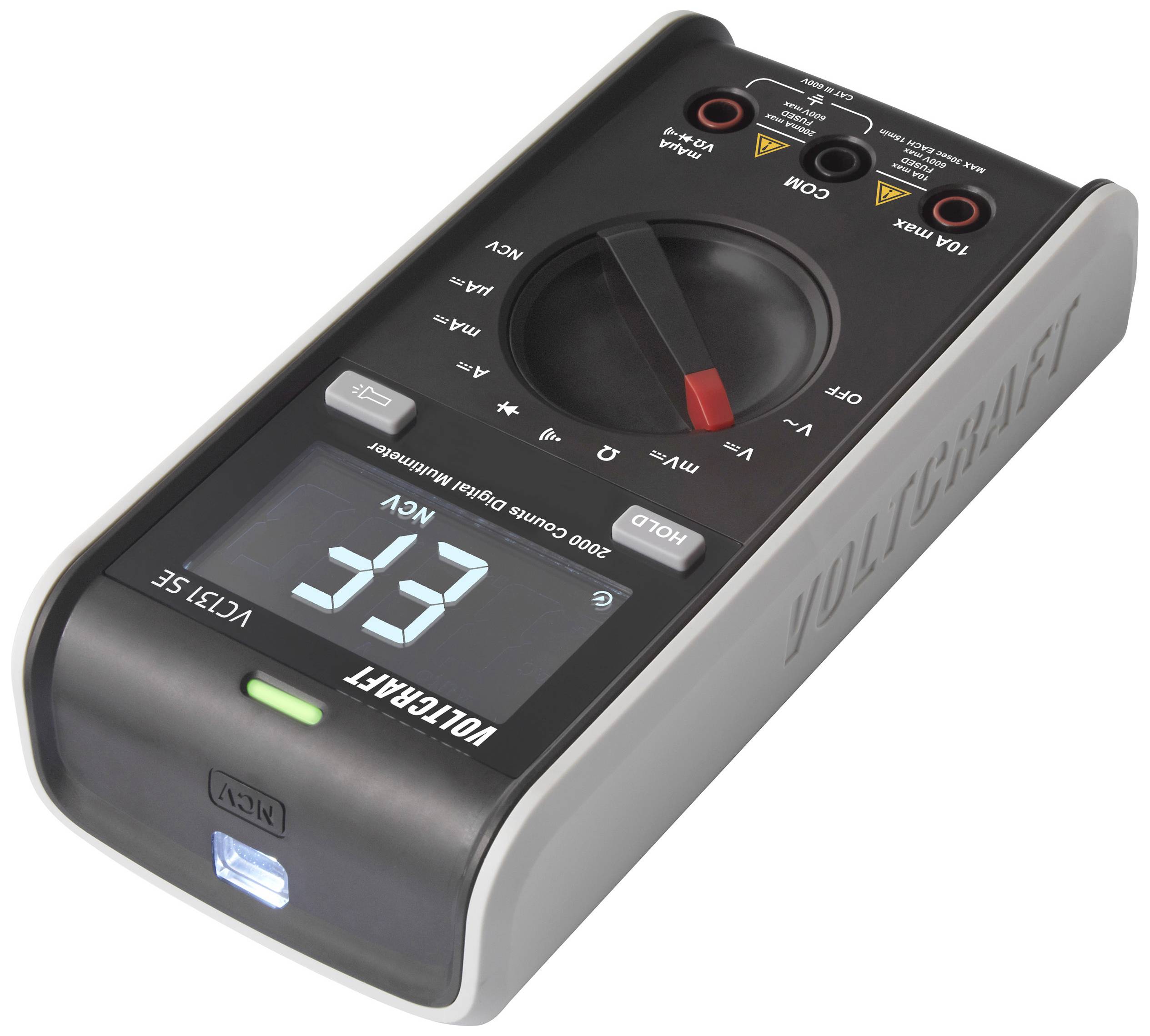 VOLTCRAFT VC131 SE Hand-Multimeter digital CAT III 600V Anzeige (Counts): 2000