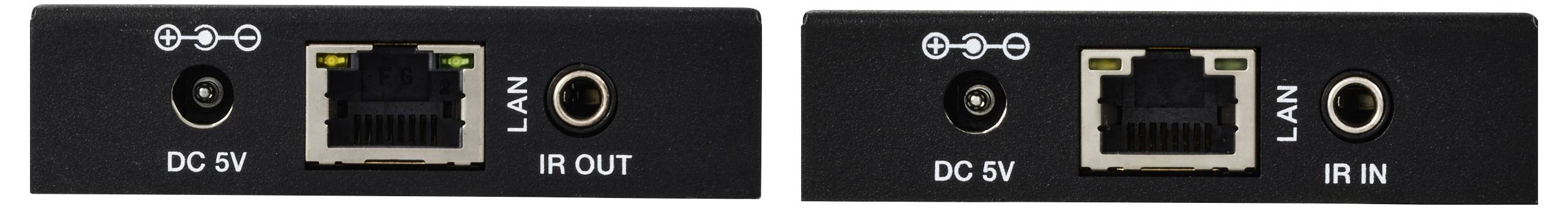 SpeaKa Professional SP-HDE-350 HDMI® HDMI Extender über Netzwerkkabel RJ45 KVM-Funktion (Tastatur, Bildschirm, Maus) 150m