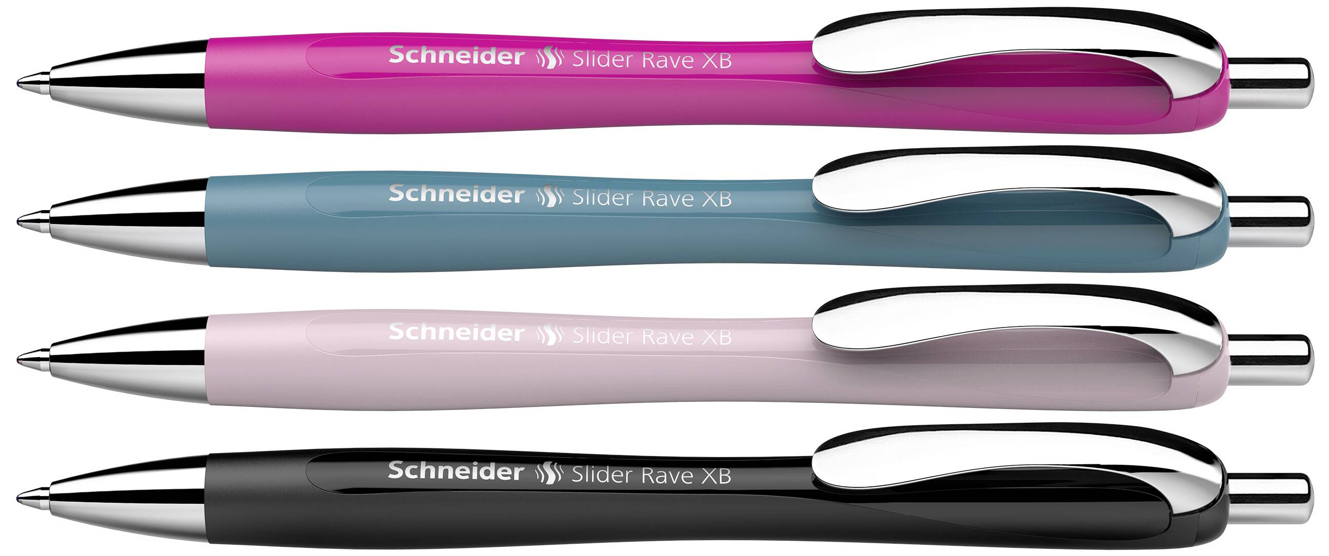 Schneider Schreibgeräte Slider Rave XB 132564 Kugelschreiber 0.7mm Schreibfarbe: Blau 4St.