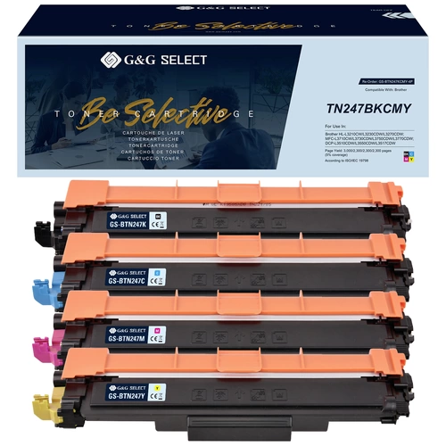 G&G Toner ersetzt Brother TN-247CMYK Kompatibel Kombi-Pack Schwarz, Cyan, Magenta, Gelb TN-247BK/TN G&G Toner ersetzt Brother TN-247CMYK Kompatibel Kombi-Pack Schwarz, Cyan, Magenta, Gelb TN-247BK/TN