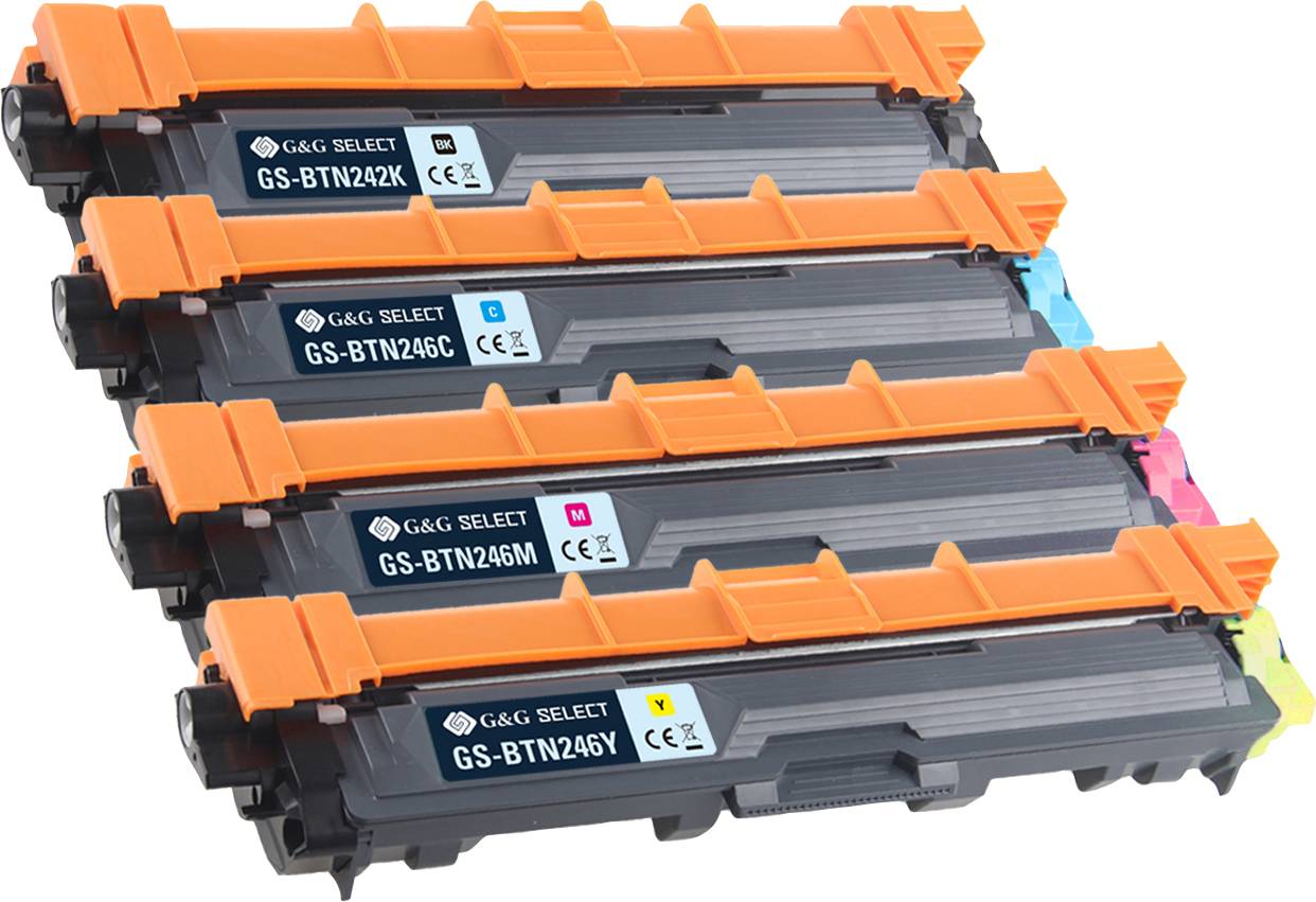 G&G Toner ersetzt Brother TN-242BK/TN-246CMY Kompatibel Kombi-Pack Schwarz, Cyan, Magenta, Gelb TN-242BK/TN-246C/TN-246M/TN-246Y