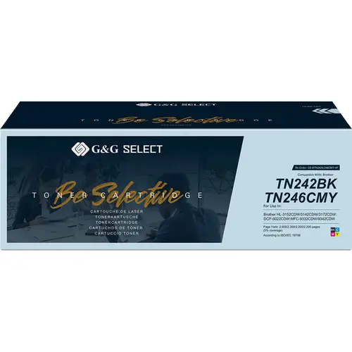 G&G Toner ersetzt Brother TN-242BK/TN-246CMY Kompatibel Kombi-Pack Schwarz, Cyan, Magenta, Gelb TN-242BK/TN-246C/TN-246M/TN-246Y G&G Toner ersetzt Brother TN-242BK/TN-246CMY Kompatibel Kombi-Pack Schwarz, Cyan, Magenta, Gelb TN-242BK/TN-246C/TN-246M/TN-246Y