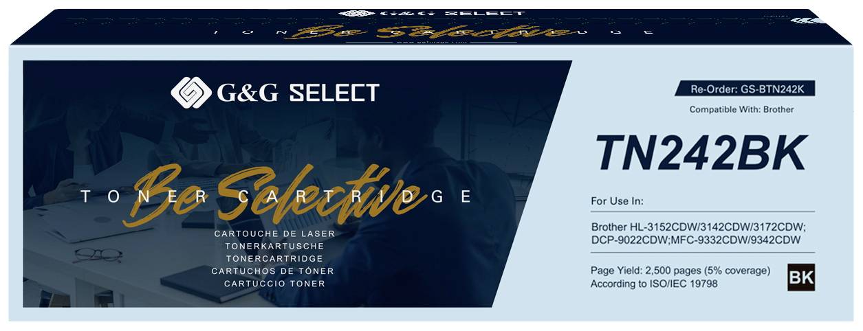 G&G Toner ersetzt Brother TN-242BK Kompatibel Schwarz TN-242BK GS-BTN242K