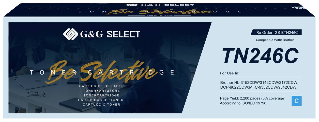 G&G Toner ersetzt Brother TN-246C Kompatibel Cyan TN-246C GS-BTN246C