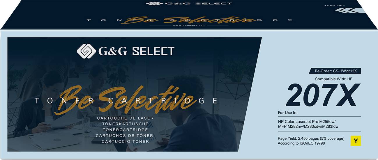 G&G Toner ersetzt HP 207X Kompatibel Gelb W2212X(207X) GS-HW2212X(207X)