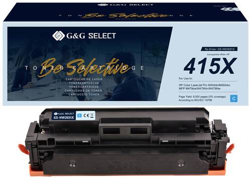 G&G Toner ersetzt HP 415X Kompatibel Cyan W2031X GS-HW2031X(415X)