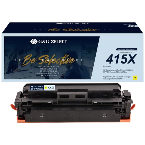 G&G Toner ersetzt HP 415X Kompatibel Gelb W2032X GS-HW2032X(415X) G&G Toner ersetzt HP 415X Kompatibel Gelb W2032X GS-HW2032X(415X)