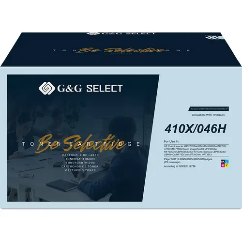 G&G Toner ersetzt HP, Canon 410X, 046H Kompatibel Kombi-Pack Schwarz, Cyan, Magenta, Gelb GS-H410X-4P G&G Toner ersetzt HP, Canon 410X, 046H Kompatibel Kombi-Pack Schwarz, Cyan, Magenta, Gelb GS-H410X-4P