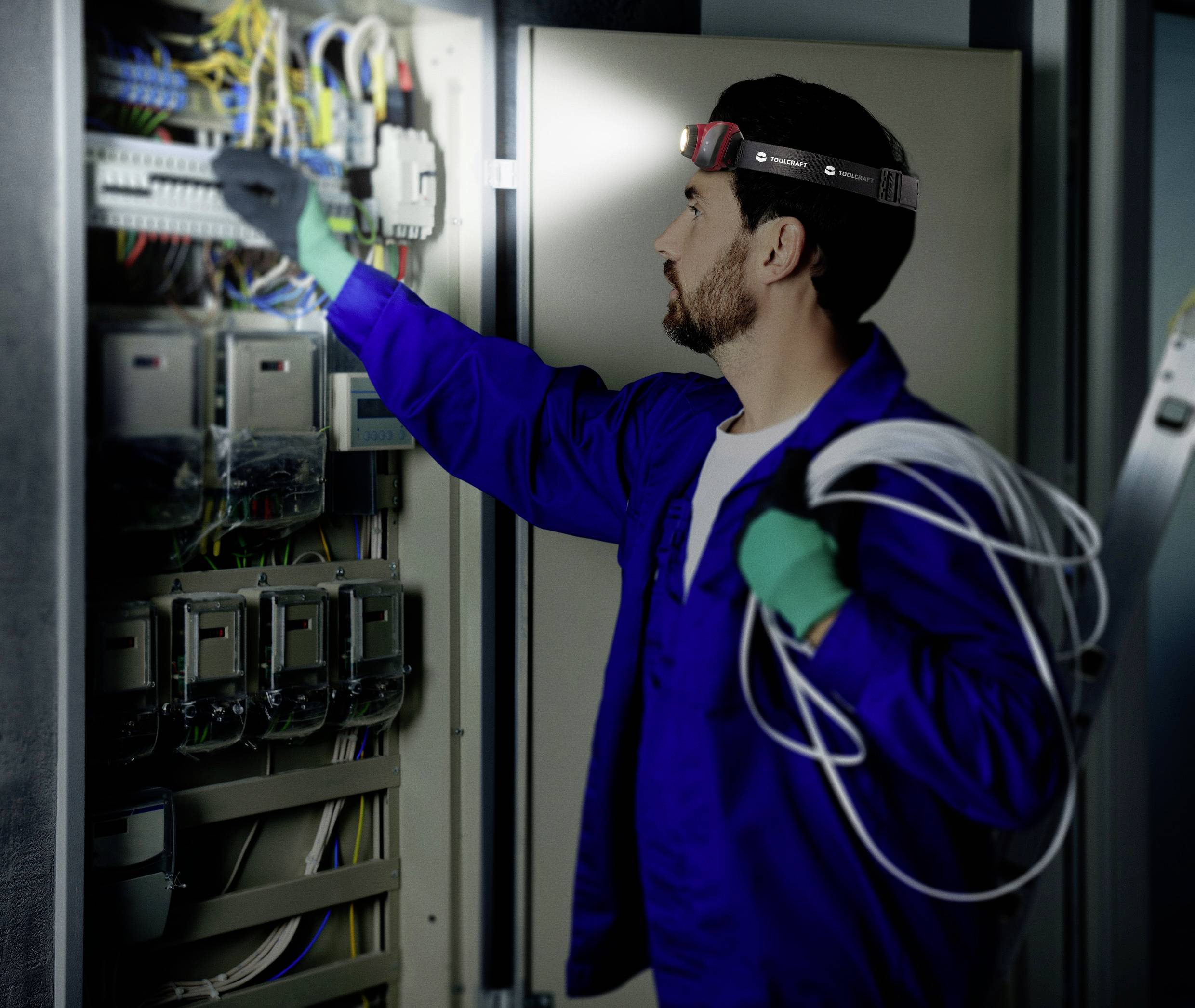 TOOLCRAFT LED Stirnlampe akkubetrieben 580lm 6.45h TO-9581292