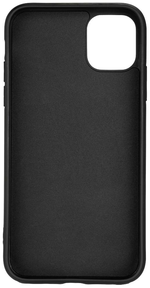 Ein schwarzes Smartphone-Hardcase, schlichtes Design.