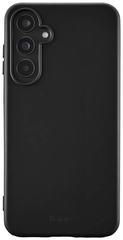 Schwarze Smartphone-Hülle mit Kameraschutz, schlichtes Design.