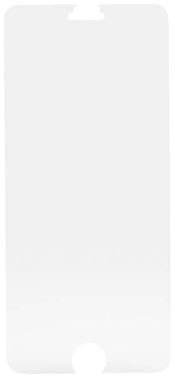 Transparente Displayschutzfolie für Smartphone, mit Aussparungen für Kamera und Home-Button.