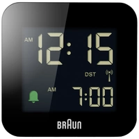 Braun BC08B-DCF Funk Wecker Schwarz negatives Display Braun BC08B-DCF Funk Wecker Schwarz negatives Display