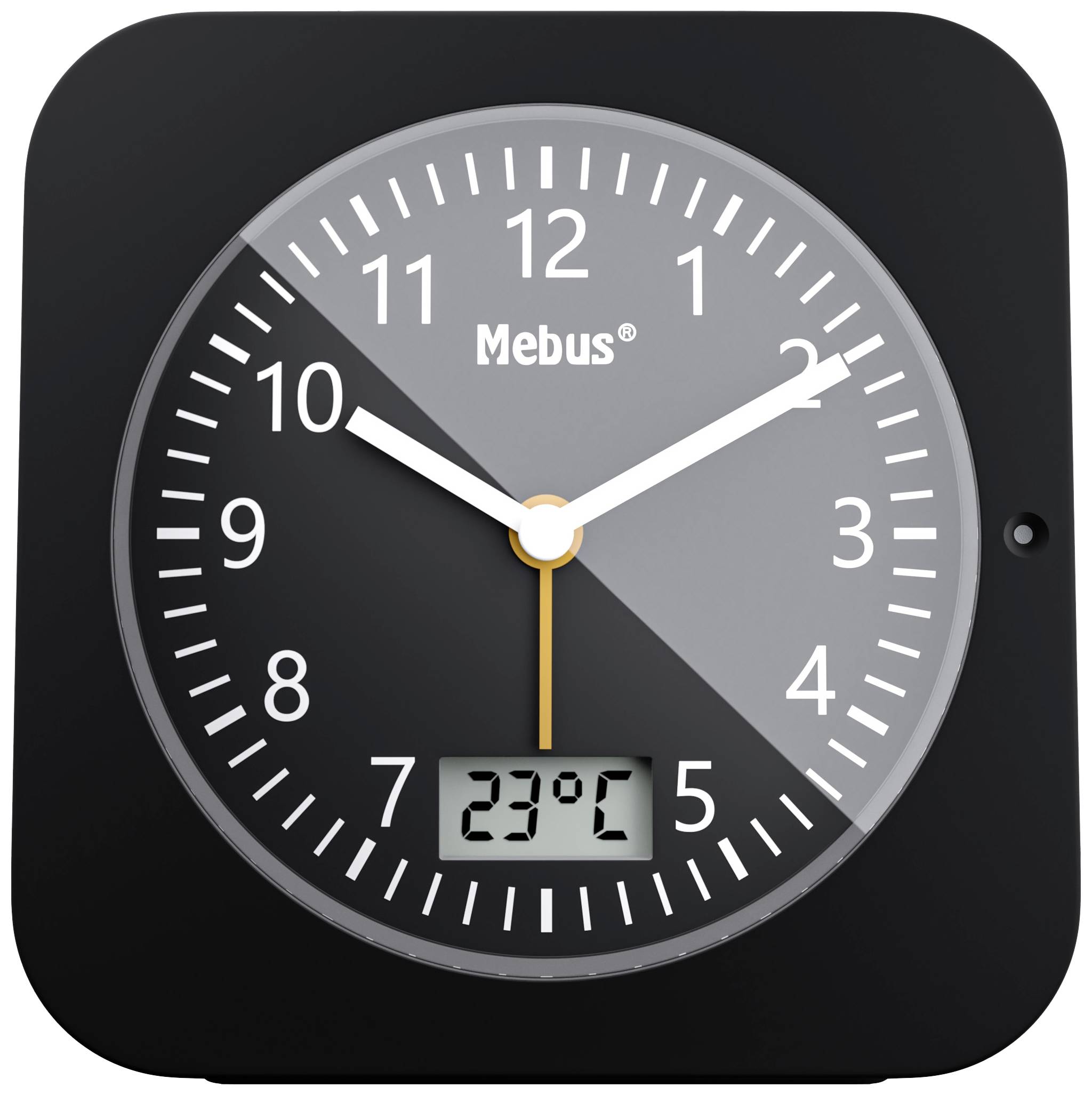 Mebus 25609 Funk Wecker Schwarz