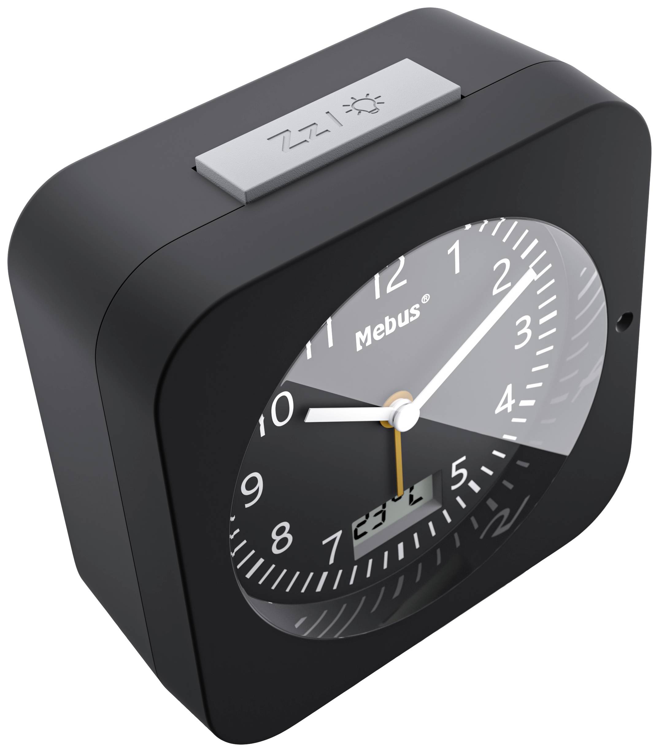 Mebus 25609 Funk Wecker Schwarz