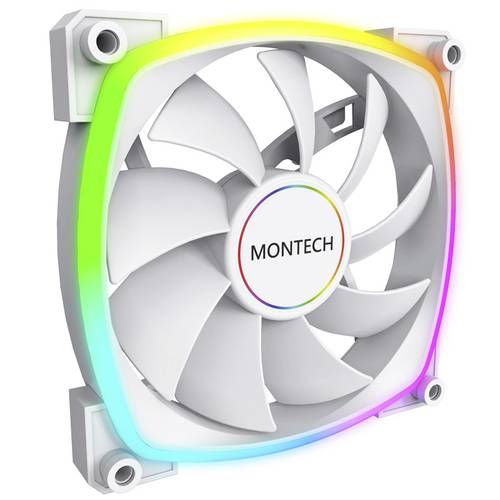 MONTECH AX140 PWM ARGB Lüfter - 140mm, weiß PC-Gehäuse-Lüfter Weiß (B x H x T) 140 x 140 x 25mm