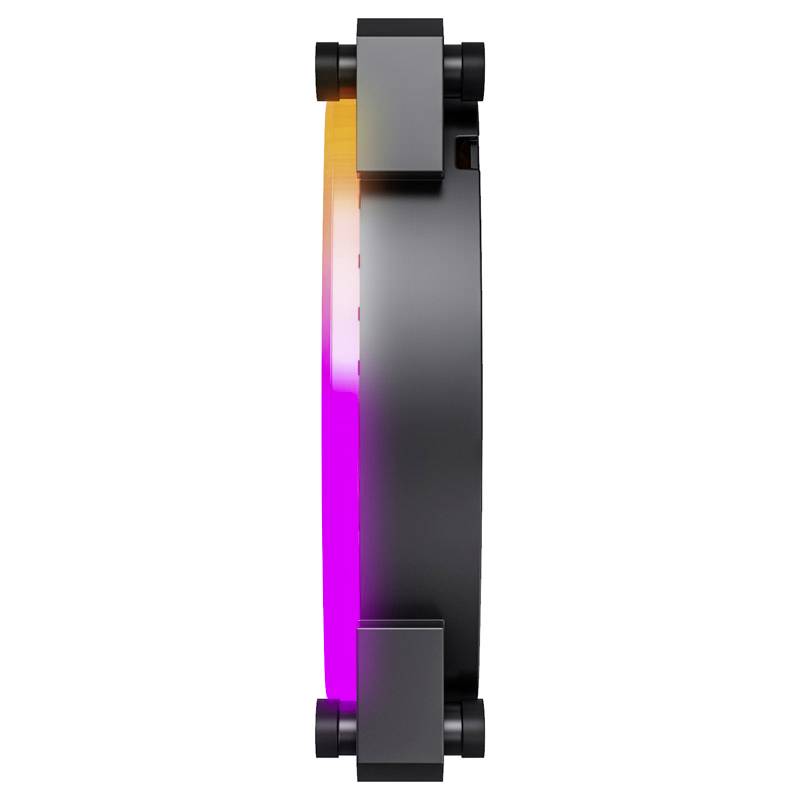 MONTECH Montech RX140 PWM ARGB Reverse Lüfter - 140mm, schwarz PC-Gehäuse-Lüfter
