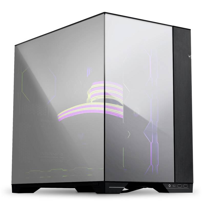 Lian Li Lian Li O11 Vision Chrome Midi-Tower, verspiegeltes Tempered Glass - schwarz Midi-Tower Gehäuse, Gaming-Gehäuse, PC-Gehäuse Schwarz