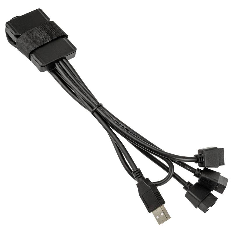 Lian Li PW-U2TPAB USB Hub - schwarz USB-Adapter