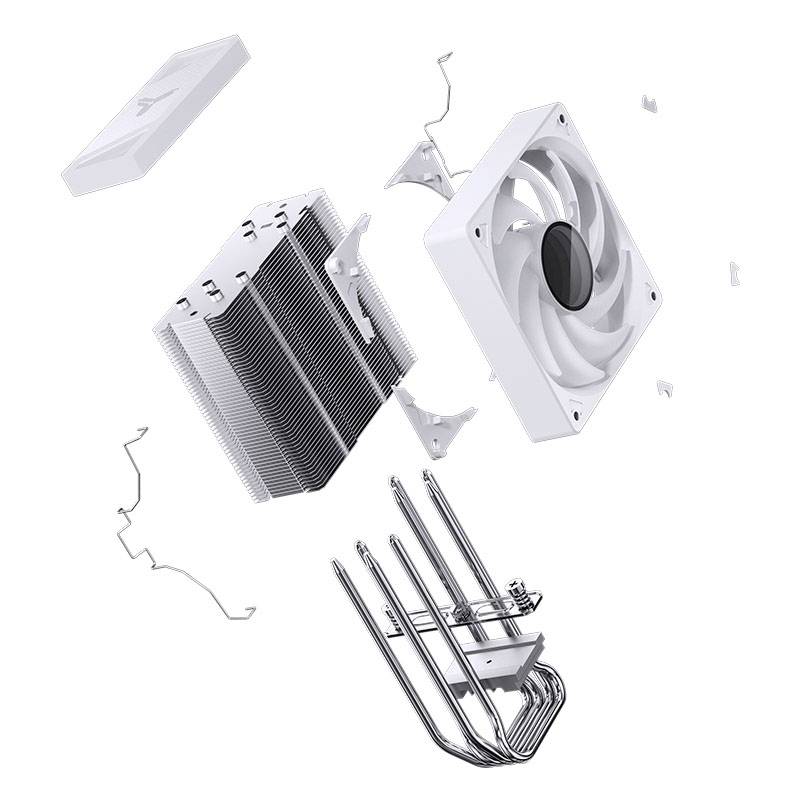 Jonsbo Jonsbo CR-1000 V2 - weiß CPU-Kühler mit Lüfter Intel® LGA 1700, Intel® LGA 1200, Intel® LGA 1151, Intel® LGA 1150, Intel® LGA 1151-V2,