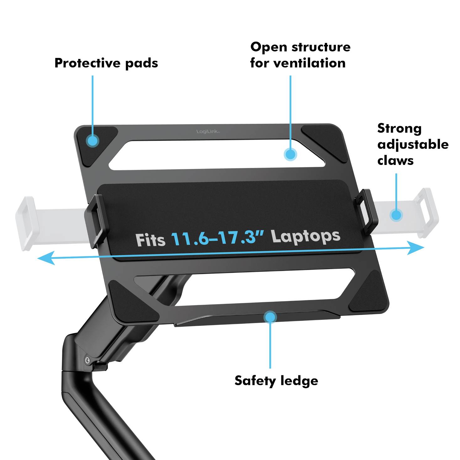 LogiLink BP0203 Notebook-Halterung Montage an VESA-Halterungen