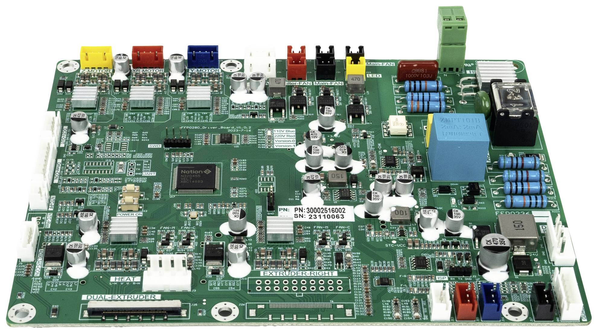 Flashforge Driver Board / Treiberplatine / PCB Passend für (3D Drucker): FlashForge Guider 3 Ultra 30002516002