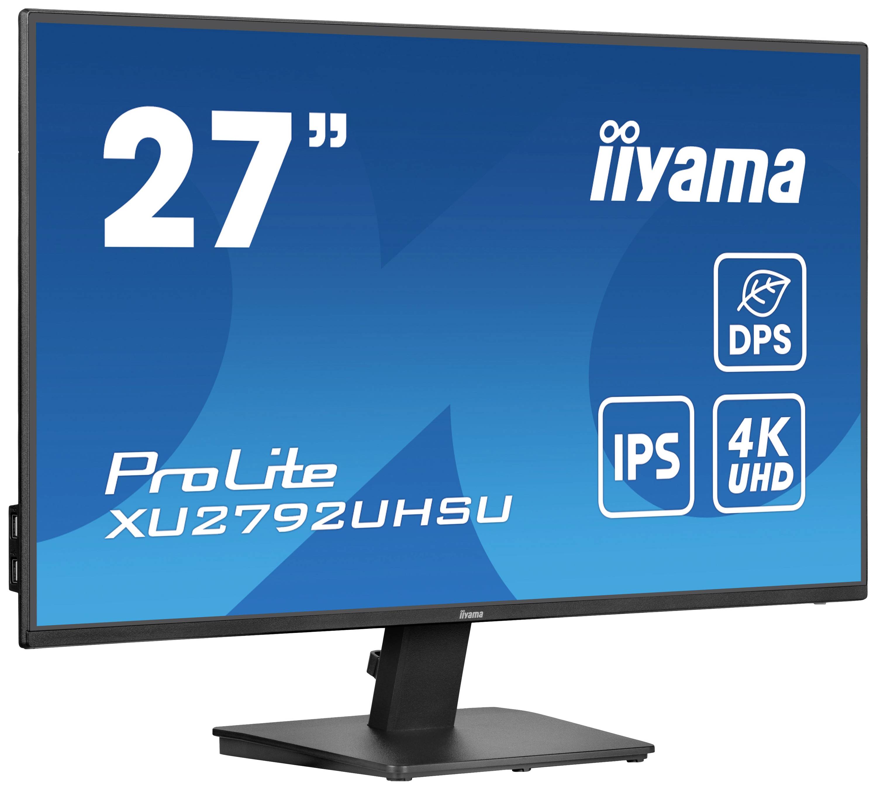 Iiyama ProLite XU2792UHSU-B6 LED-Monitor EEK F (A - G) 68.6 cm (27 Zoll) 3840 x 2160 Pixel 16:9 4 ms HDMI®, DisplayPort, Kopfhörer (3.5 mm Klinke)