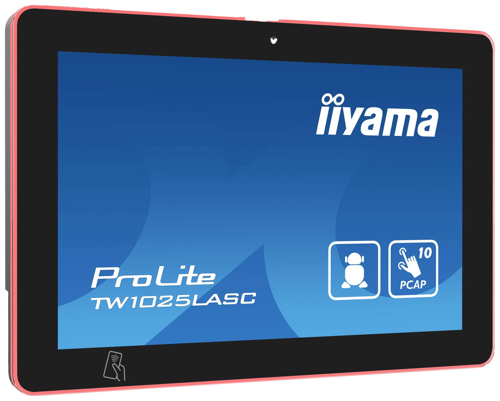 Iiyama ProLite TW1025LASC-B1PNR Touchscreen-Monitor 25.7cm (10.1 Zoll) 1280 x 800 Pixel 16:10 25 ms USB-A (USB 3.2 Gen 1), RJ45