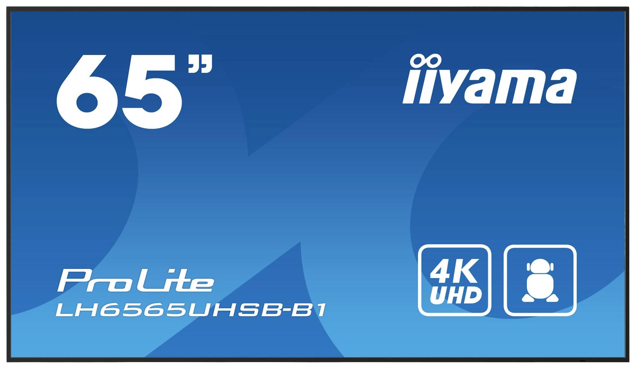 Iiyama ProLite LH6565UHSB-B1 Digital Signage Display EEK: E (A - G) 163.8 cm (64.5 Zoll) 3840 x 2160 Pixel 24/7 Anti-Einbrenn-Funktion, Media