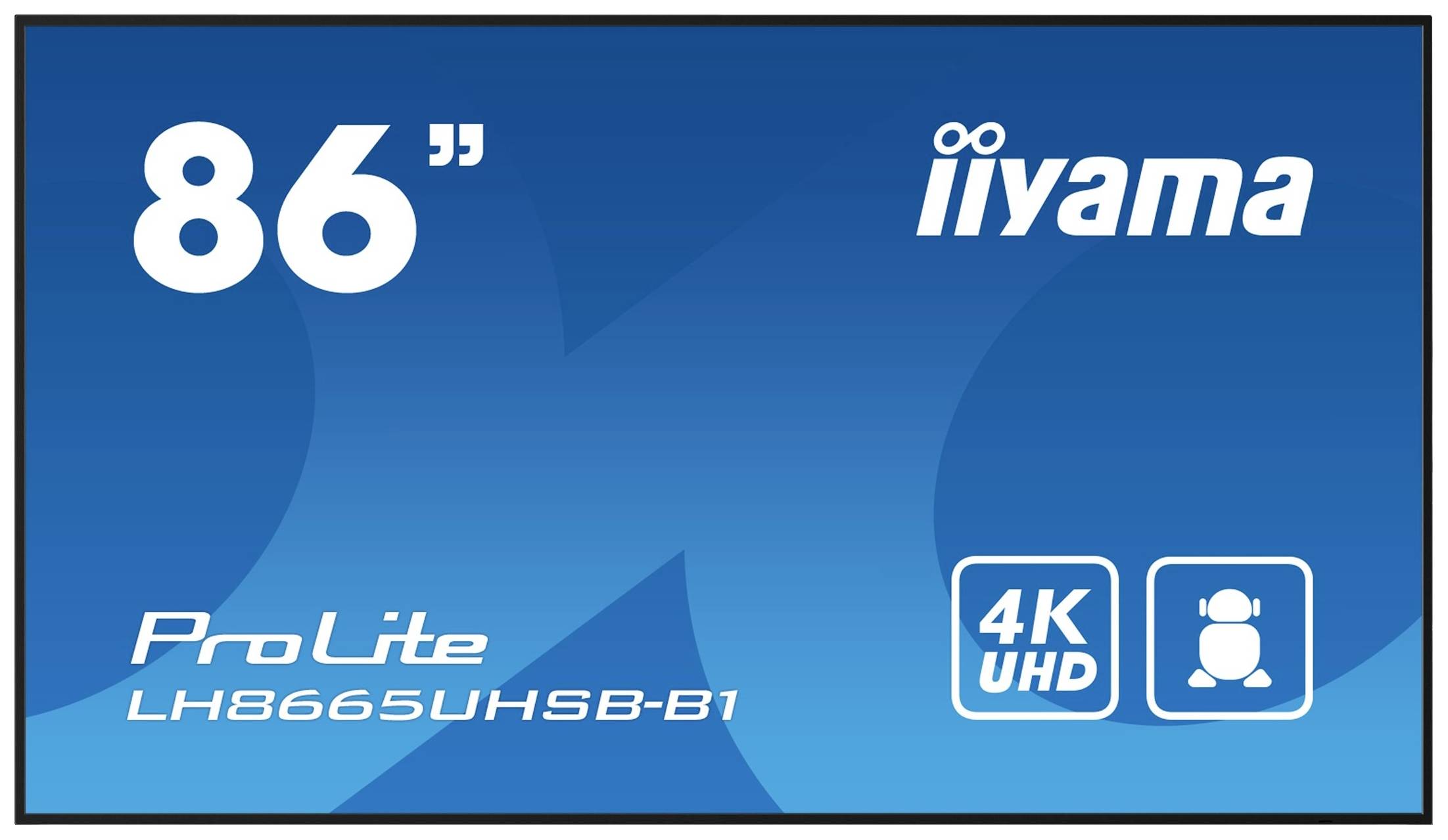 Iiyama ProLite LH8665UHSB-B1 Digital Signage Display EEK: E (A - G) 218.4 cm (86 Zoll) 3840 x 2160 Pixel Anti-Einbrenn-Funktion, Media