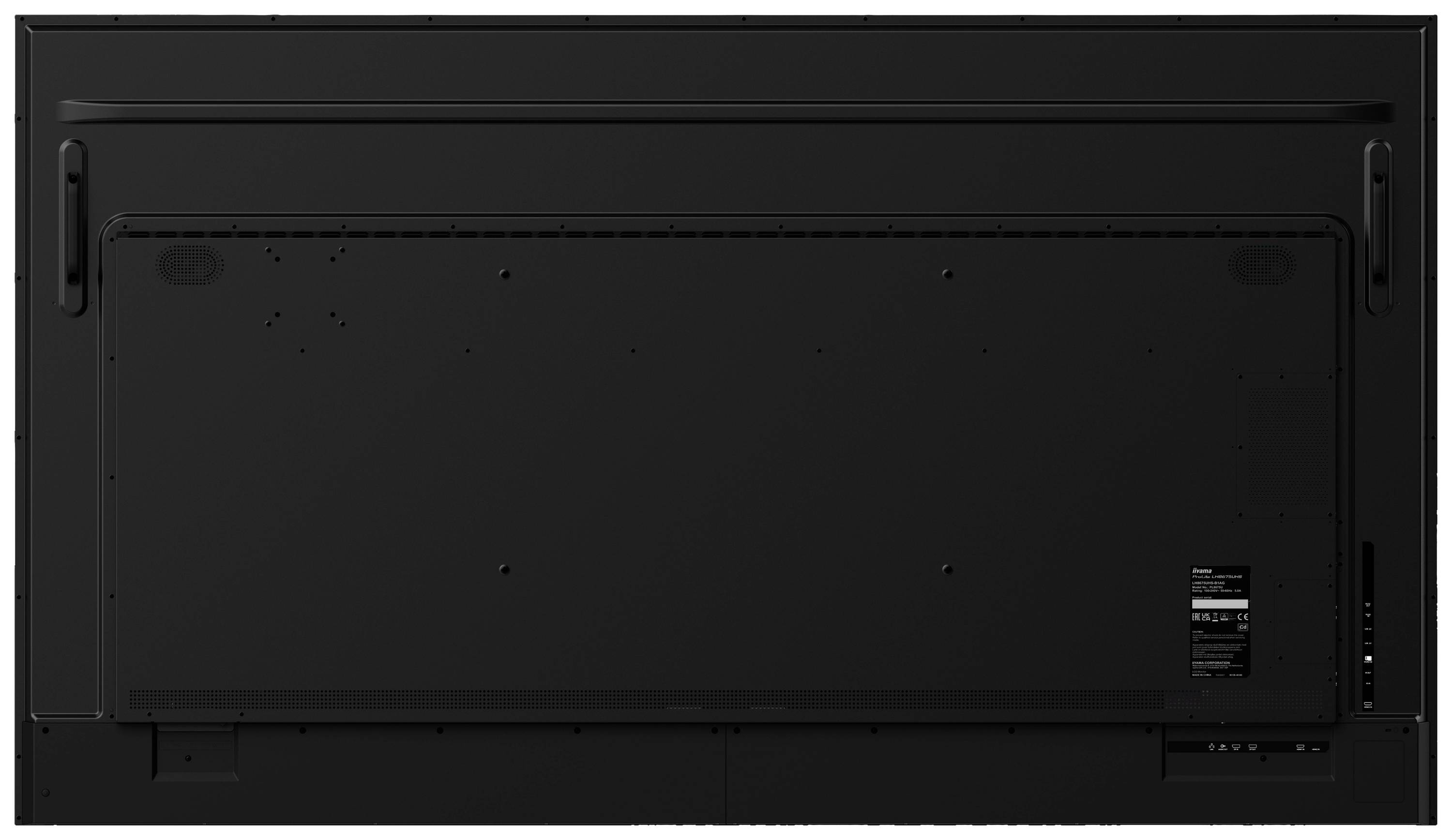 Iiyama ProLite LH8665UHSB-B1 Digital Signage Display EEK: E (A - G) 218.4 cm (86 Zoll) 3840 x 2160 Pixel Anti-Einbrenn-Funktion, Media