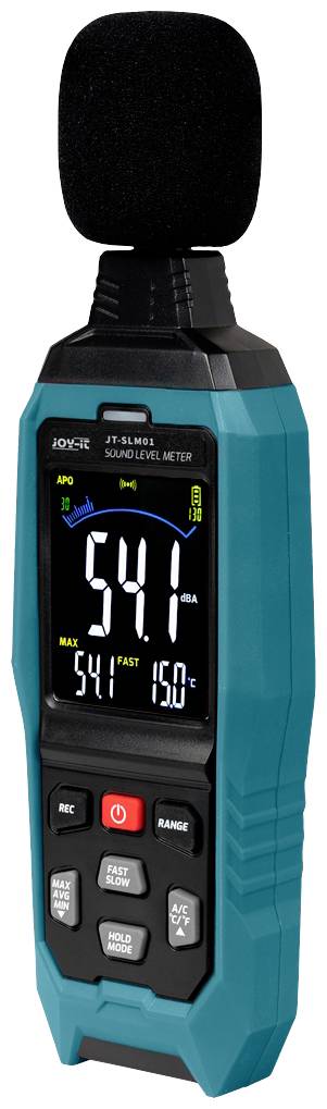 Joy-it Schallpegel-Messgerät Farbdisplay, Datenlogger JT-SLM01 30 - 130 dB 31.5Hz - 8kHz USB